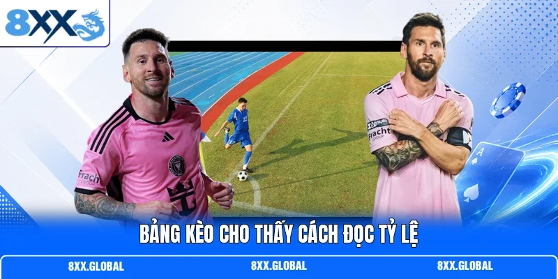 Bảng kèo cho thấy cách đọc tỷ lệ