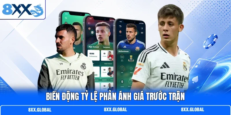 Biến động tỷ lệ phản ánh giá trước trận
