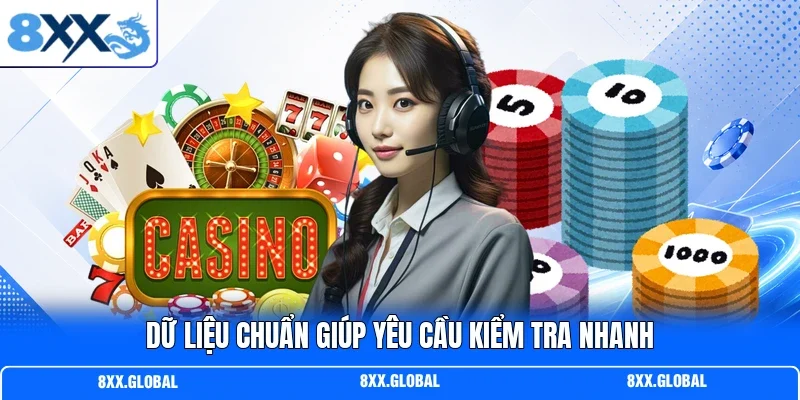 Dữ liệu chuẩn giúp yêu cầu kiểm tra nhanh